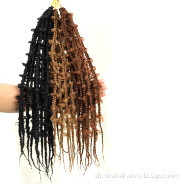 Sc 22inch Butterfly Box Braids Soft Crochet Hair Braing Hair Synthetic Butterfly Locs Faux Twist Hair For Black Women